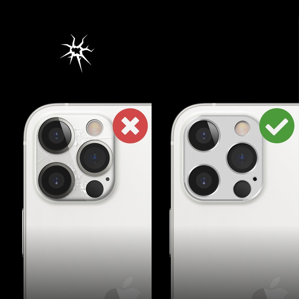 Ringke Camera Styling szuper ellenálló védőüveg kamerára Apple iPhone 12 Pro Max telefonra - Szürke