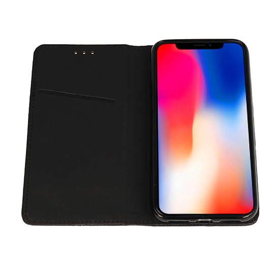 Elegáns mágneses tok Xiaomi Mi Note 10 Pro telefonra - Fekete