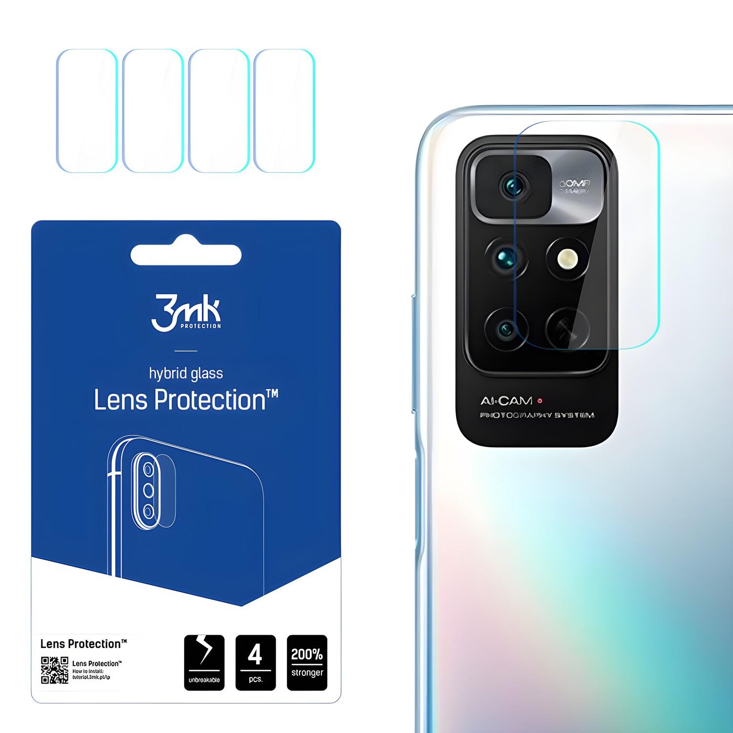 4x 3mk védőüveg a kamerára Xiaomi Redmi Note 11 4G telefonra - Átlátszó