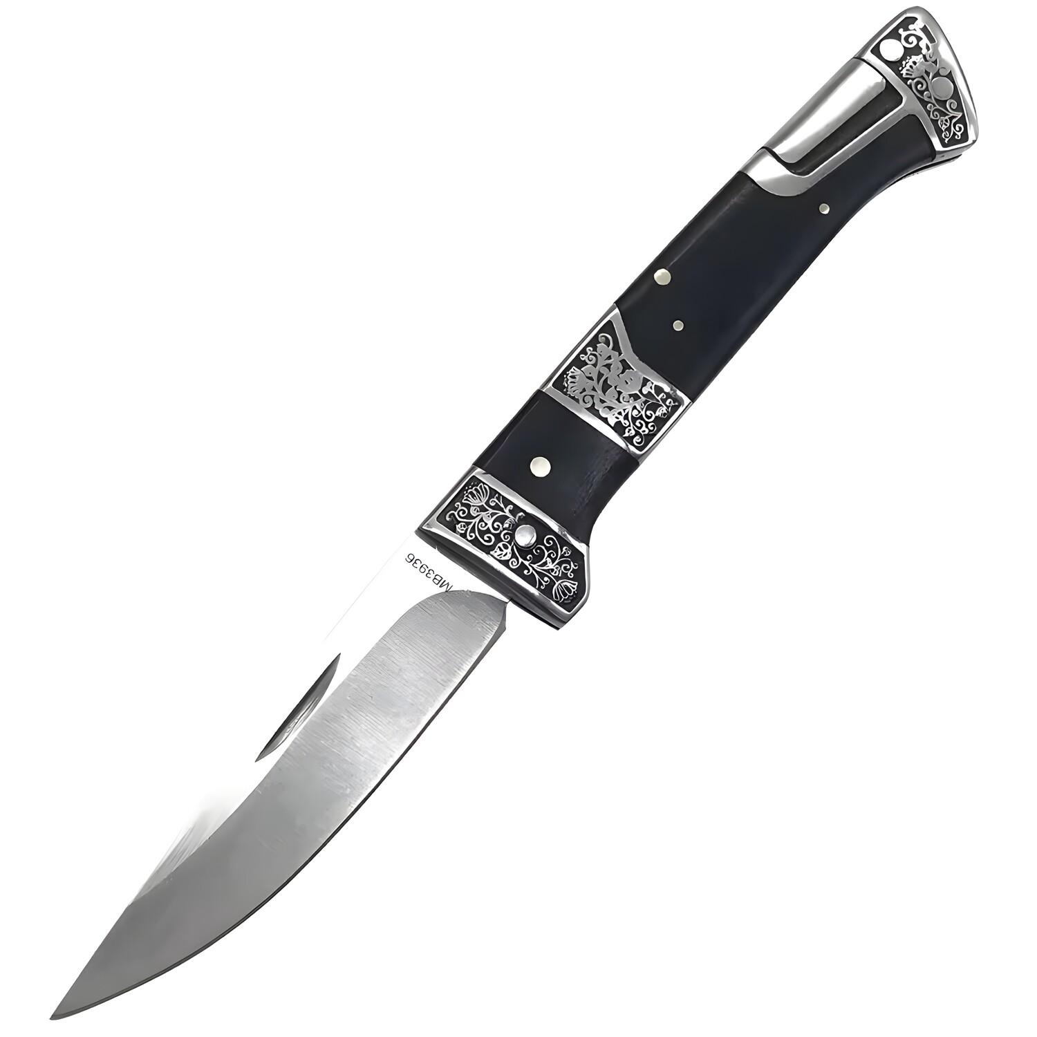 COLUMBIA Outdoor összecsukható kés-20,3/11,6cm/Fekete