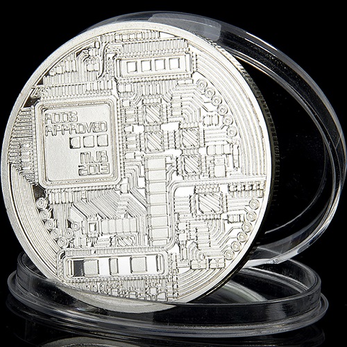 Bitcoin Érme - Arany/Kék