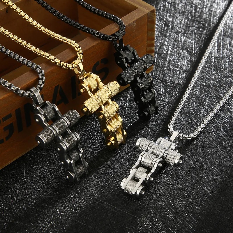 Chain Cross Nyakék - Ezüst