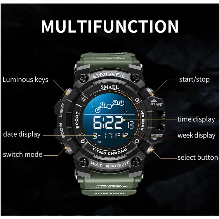 SMAEL DI-29468 Karóra - Zöld