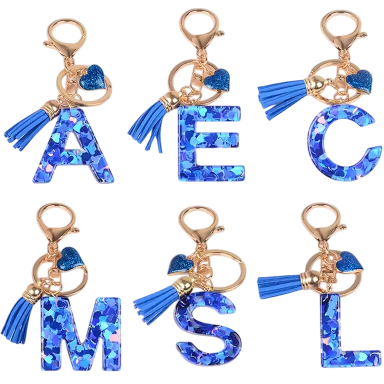 Ábécé Kulcstartó - F/Sötétkék