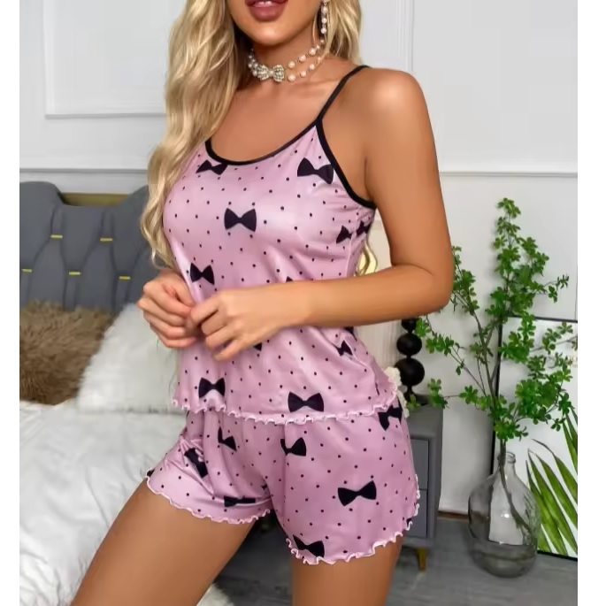 Rövid női pizsama BO - 40287 - Lila / M