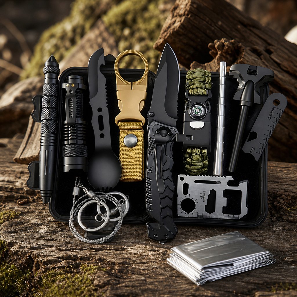 Survival Kit STS004 - Fekete